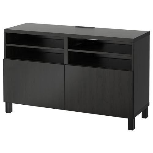 Тумба под ТВ - IKEA BESTÅ/BESTA, 120x40x74 см, черный, Бесто ИКЕА