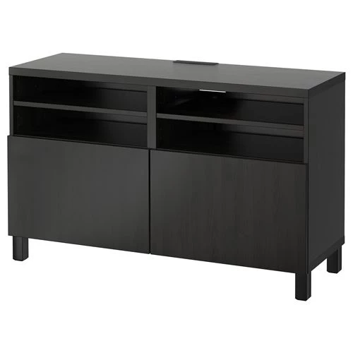 Тумба под ТВ - IKEA BESTÅ/BESTA, 120x40x74 см, черный, Бесто ИКЕА (изображение №1)