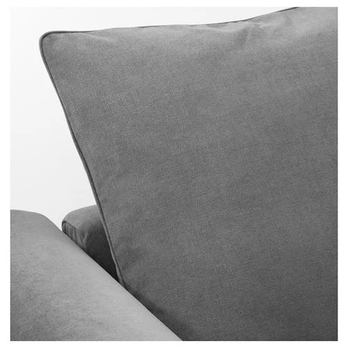 3-местный диван и козетка - IKEA GRÖNLID/GRONLID,  98x328см, серый, ГРЕНЛИД ИКЕА (изображение №7)