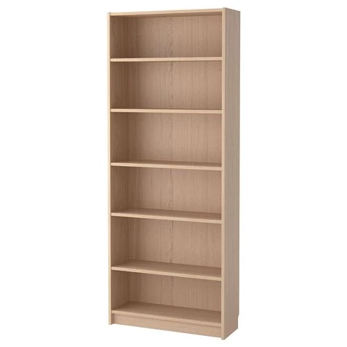 Открытый книжный шкаф - IKEA BESTÅ/BESTA, 28x80x202 см, светло-коричневый, БЕСТО ИКЕА (изображение №1)