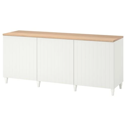 Комбинация для хранения - IKEA BESTÅ/BESTA/БЕСТА/БЕСТОИКЕА, 180x42x76 см, белый (изображение №1)