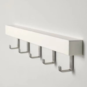 Вешалка настенная - IKEA TJUSIG/ЧУГИС ИКЕА, 8х60 см, белый