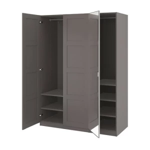 Гардероб - IKEA PAX/BERGSBO/ÅHEIM , 150x60x201 см, темно-серый ПАКС/БЕРГСБУ ИКЕА