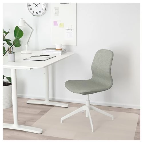 Офисный стул - IKEA LÅNGFJÄLL/LANGFJALL, 67x67x92см, серый, ЛОНГФЬЕЛЛЬ ИКЕА (изображение №2)