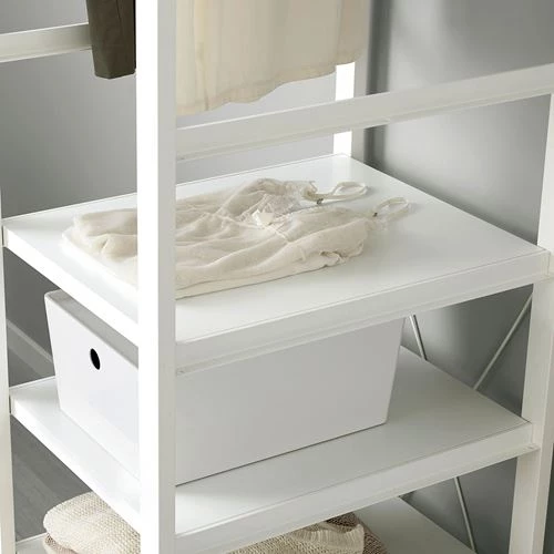 Открытый шкаф - IKEA ELVARLI/ЭЛВАРЛИ ИКЕА, 216х55х205 см, белый (изображение №3)