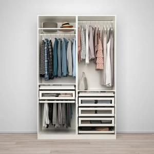 Гардероб - IKEA PAX, 150x58x236 см, белый ПАКС ИКЕА