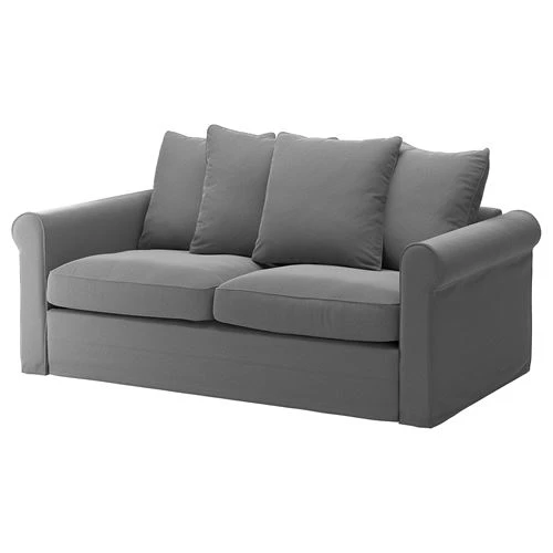 2-местный диван-кровать - IKEA GRÖNLID/GRONLID, 68x98x196см, серый, ГРОНЛИД ИКЕА (изображение №1)