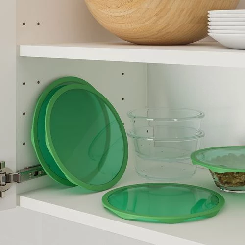 Крышка для контейнера - IKEA SKVIMPA, 19 см, зеленый, СКВИМПА ИКЕА (изображение №6)