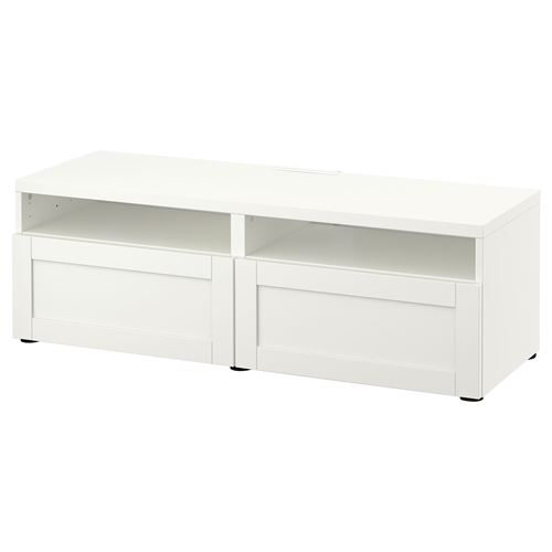 Тумба под ТВ - IKEA BESTÅ/BESTA, 120x42x39 см, белый, Бесто ИКЕА