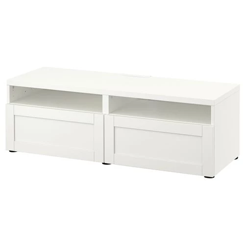 Тумба под ТВ - IKEA BESTÅ/BESTA, 120x42x39 см, белый, Бесто ИКЕА (изображение №1)