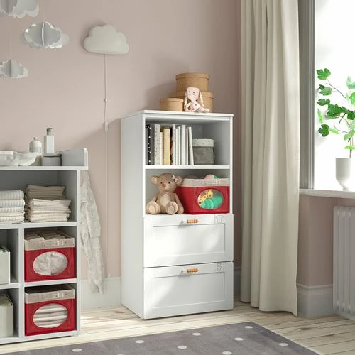 Комод детский - IKEA PLATSA/SMÅSTAD/SMASTAD, 123х60 см, белый, ИКЕА (изображение №2)