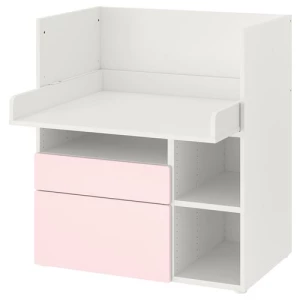 Стол детский - IKEA SMÅSTAD /SMASTAD, 90x79x100 см, белый/розовый, ИКЕА