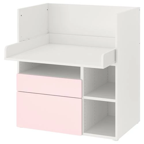 Стол детский - IKEA SMÅSTAD /SMASTAD, 90x79x100 см, белый/розовый, ИКЕА (изображение №1)