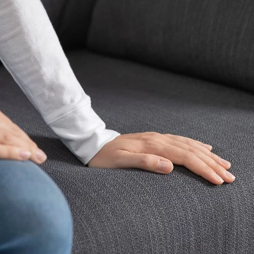 Диван 2-местный - IKEA ESKILSTUNA, 100х190 см, черный, ЭСКИЛЬСТУНА ИКЕА (изображение №8)