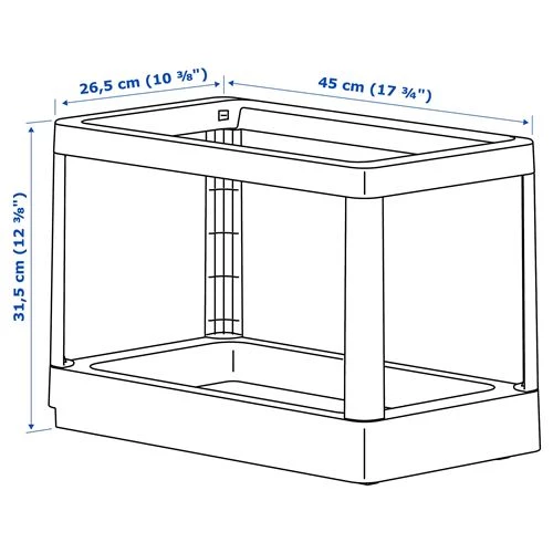 HÅLLBAR выдвижная рамка для сортировки мусора ИКЕА (изображение №5)