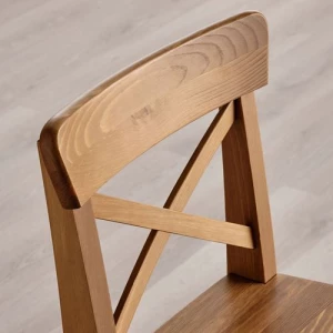 Барный стул - IKEA INGOLF/ИКЕА ИНГОЛЬФ, 39х45х102 см, морилка/антик