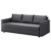 3-местный диван-кровать - IKEA FRIHETEN, 83x105x225см, черный, ФРИХЭТЕН ИКЕА