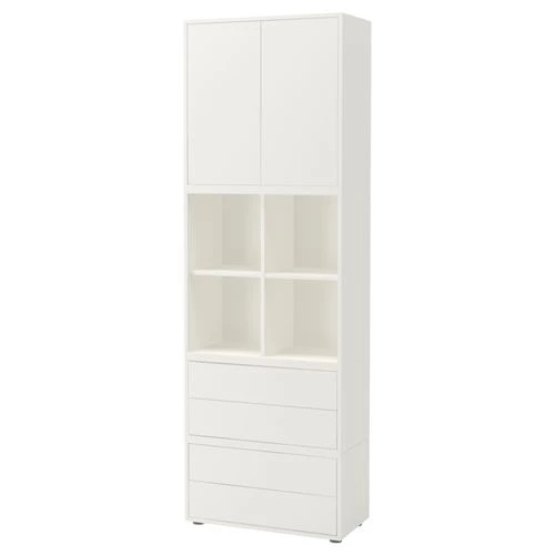 Комбинация для хранения - EKET IKEA/ ЭКЕТ ИКЕА, 70x35x212  см, белый (изображение №1)