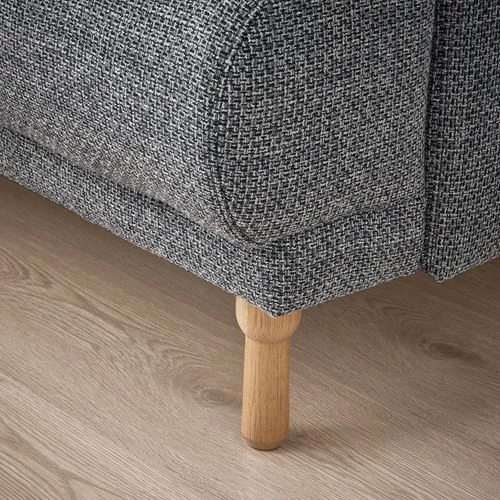 2-местный диван и шезлонг - IKEA LÅNGARYD/LANGARYD, 82x280см, серый, ЛОНГАРИД ИКЕА (изображение №5)