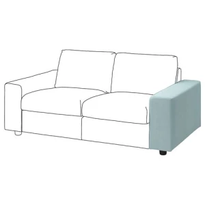 Подлокотник для дивана - IKEA VIMLE, 93х48х22 см, голубой, ВИМЛЕ ИКЕА