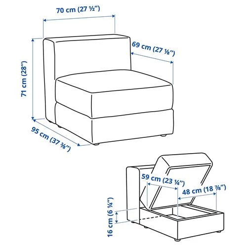 Кресло - IKEA JÄTTEBO/JATTEBO/ЯТТЕБО ИКЕА, 71х95х70 см, зеленый (изображение №6)