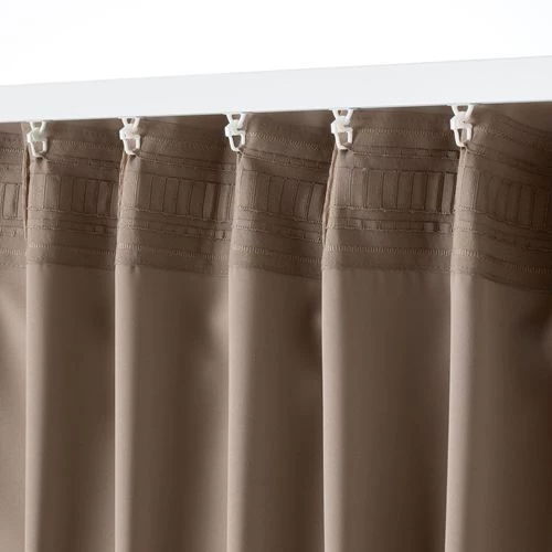 Штора, 2 шт. - IKEA MAJGULL, 300х145 см, темно-коричневый, МАЙГУЛЛ ИКЕА (изображение №3)