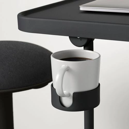 Подставка для ноутбука - BJÖRKÅSEN /BJОRKАSEN IKEA/ БЬЁРКОСЕН  ИКЕА,  65х46 см,  черный (изображение №3)