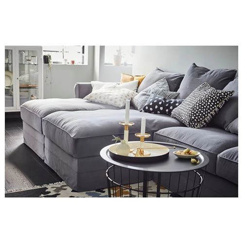 2 шезлонга и 2-местный диван - IKEA GRÖNLID/GRONLID,  98x339см,серый, ГРЕНЛИД ИКЕА (изображение №5)