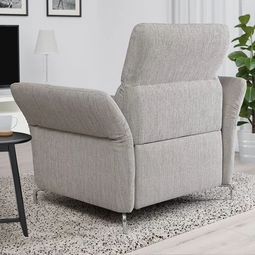 Классическле кресло - FAMMARP IKEA/  ФАММАРП ИКЕА, 128х108 см, светло- серый (изображение №3)