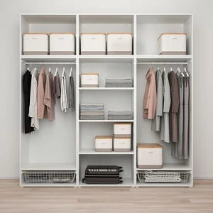 Платяной шкаф - IKEA PLATSA/FONNES  / ПЛАТСА/ФОННЕС ИКЕА, 240x57x251, белый