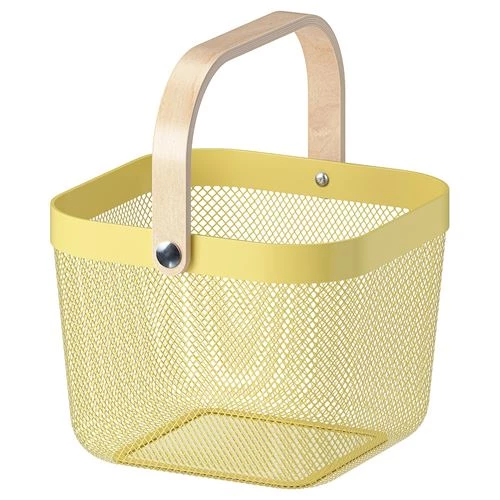 Корзина - IKEA RISATORP, 25x26x18 см, желтный, РИСАТОРП ИКЕА (изображение №1)