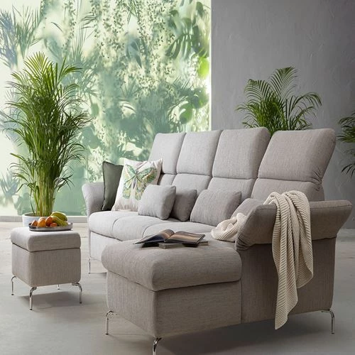 4-местный диван и шезлонг - IKEA FAMMARP, 176x108x343см, серый, ФАММАРП ИКЕА (изображение №10)