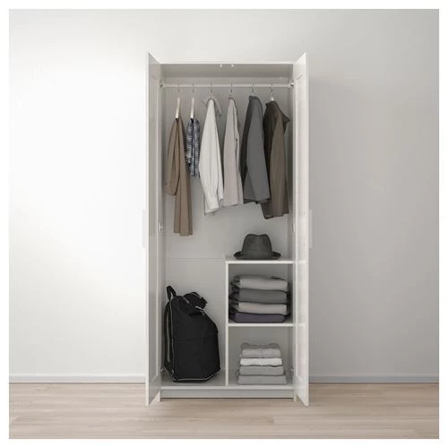 Комплект мебели д/спальни  - IKEA BRIMNES, 160х200см, белый, БРИМНЭС ИКЕА (изображение №8)