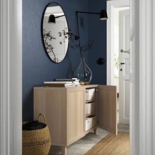 Комбинация для хранения - IKEA BESTÅ/BESTA, 120x42x74 см, коричневый, Беста/Бесто ИКЕА (изображение №2)