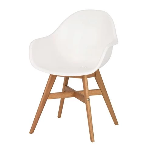 Стул садовый - IKEA FANBYN, 84x61х58 см, белый/коричневый, ФАНБЮН ИКЕА (изображение №1)