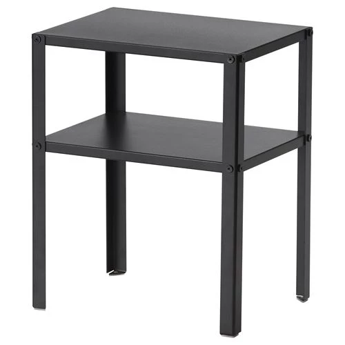 Тумба прикроватная - IKEA KNARREVIK, 37x28 см, черный КНАРРЕВИК ИКЕА (изображение №1)