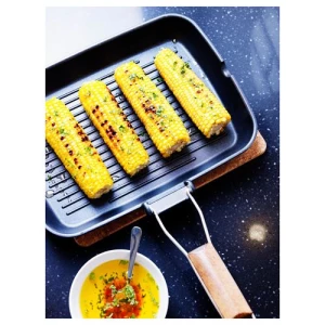 Сковорода для гриля - IKEA GRILLA, 36x26 см, черный ГРИЛЛА ИКЕА