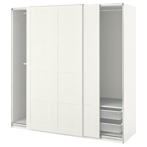 Шкаф-купе - IKEA PAX/BERGSBO/ ПАКС/БЕРГСБУ ИКЕА, 200x66x201 см, белый