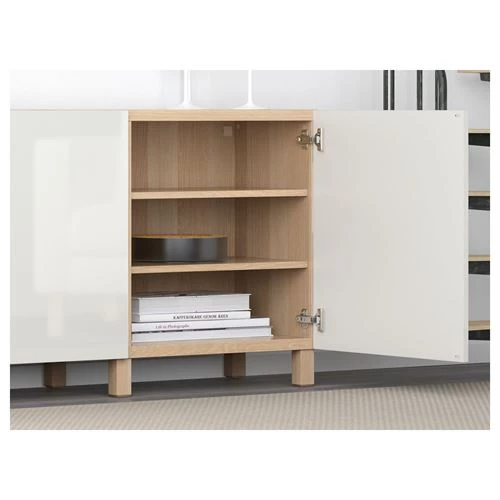 Комбинация для хранения - IKEA BESTÅ/BESTA/ БЕСТА/БЕСТО ИКЕА, 180x40x74 см, белый (изображение №4)