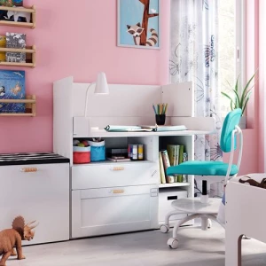 Столик пенальный - IKEA SMÅSTAD/SMASTAD, 90x79x100 см, белый, СМОСТАД ИКЕА