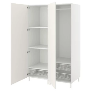 Платяной шкаф - IKEA PLATSA/FONNES  / ПЛАТСА/ФОННЕС ИКЕА, 120x57x191 см, белый