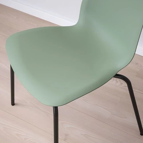 Стул - IKEA LIDАS/SEFAST/LIDAS, 87х52х50 см, зеленый/черный, ИКЕА (изображение №5)