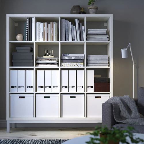 Стеллаж - IKEA KALLAX, 147х39х164 см, белый, КАЛЛАКС ИКЕА (изображение №2)