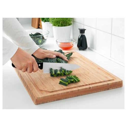 Нож поварской - IKEA VARDAGEN, 16 см, черный/серебристый, ВАРДАГЕН ИКЕА (изображение №2)