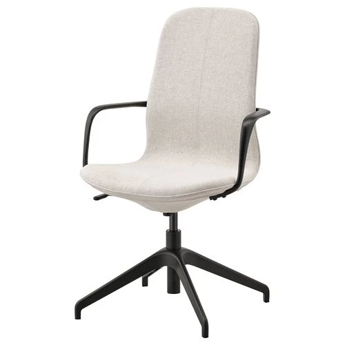 Офисный стул - IKEA LÅNGFJÄLL/LANGFJALL, 67x67x104см, белый, ЛОНГФЬЕЛЛЬ ИКЕА (изображение №1)
