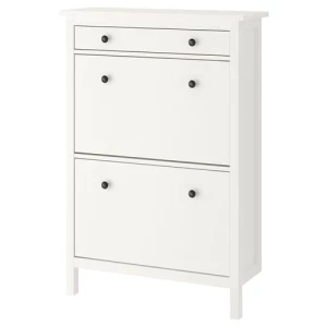 Обувной шкаф/хранение - IKEA HEMNES, 89x127 см, белый, Хемнэс ИКЕА