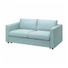 Диван-кровать 2-местный - IKEA VIMLE, 190х98х83 см, голубой, ВИМЛЕ ИКЕА