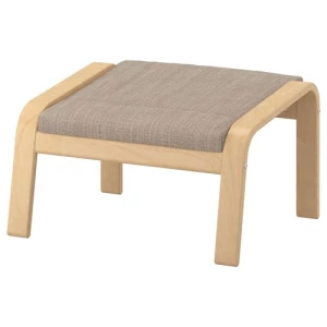 Табурет для ног - IKEA POАNG/ПОЭНГ ИКЕА, 39х68х54 см,коричневый/бежевый