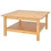 Журнальный стол - IKEA HEMNES/ИКЕА ХЕМНЭС , 90х90х46 см, светло-коричневый