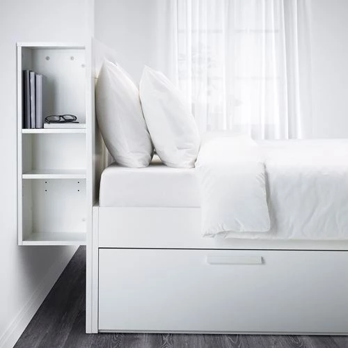 Комплект мебели д/спальни  - IKEA BRIMNES, 160х200см, белый, БРИМНЭС ИКЕА (изображение №3)